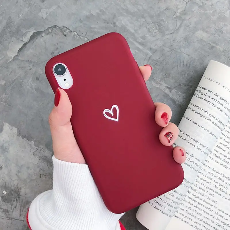 3 Мягкий ТПУ матовый синий красный чехол для iPhone 6 6 S 7 8 Plus 10 X XR задняя крышка для iPhone 6 S XS Max Funda для iPhone 7 Plus чехол - Цвет: 3