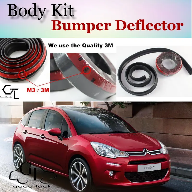 Дефлектор губ бампера для Citroen C3 / Picasso юбка переднего спойлера вентиляторов TopGear