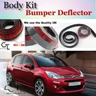 Дефлектор губ бампера для Citroen C3  C3 Picasso, юбка переднего спойлера для вентиляторов TopGear, комплект для тюнинга автомобилякузоваполосы