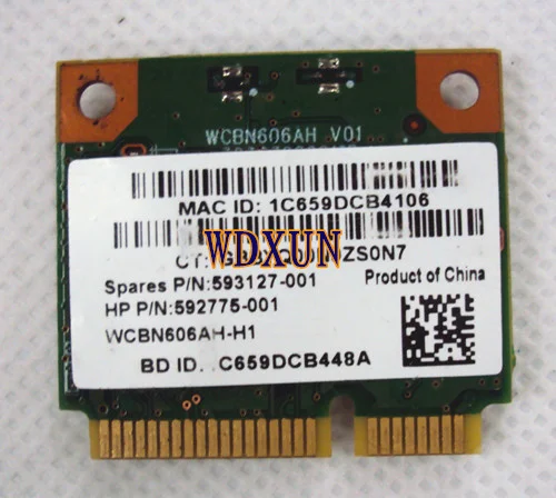 Wi-Fi N + Bluetooth BT 3, 0  PCI-E  Atheros AR5B195  HP 592775-001