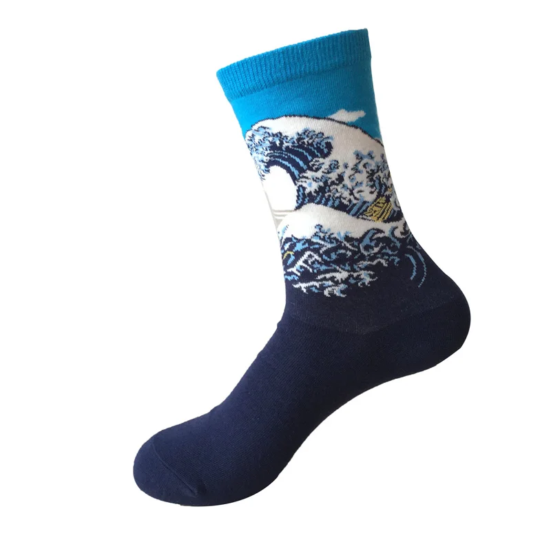 

Dreamlikelin 3D Retro Painting Art Socks Unisex Women Men Van Gogh Starry Night Artistic Vintage Socks
