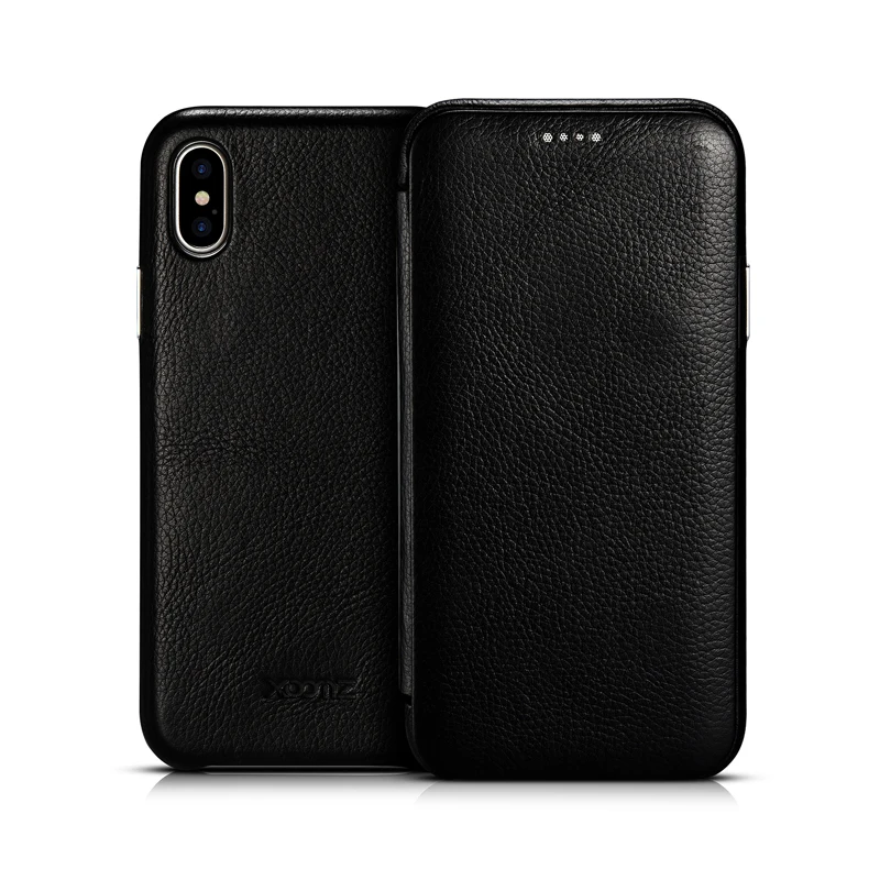 Чехол XOOMZ из натуральной кожи для iPhone X XS MAX XR Роскошный чехол телефона с полной