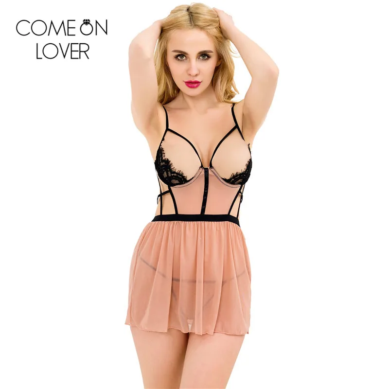 Comeonlover/комфортное прозрачное кружевное нижнее белье RL80242 уникальное Нижнее Белье