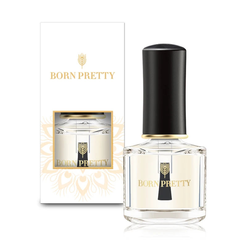 Базовое покрытие BORN PRETTY 2 в 1 верхнее лак для ногтей на водной основе 6 мл масляный