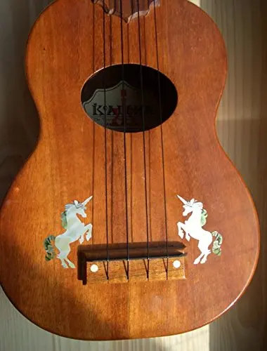 Наклейка с инкрустацией на гитаре в шваброй тема единорог L/R|guitar headstock|inlay stickerdecal