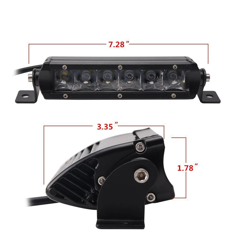 LYKAS 7 'ཚW 11'' 50W Led бар 6000K светодиодный рабочий светильник прожектор для