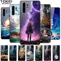 For Huawei P30 Pro P30 Lite Case Tempered Glass Hard Phone Cases For Huawei P20 Lite P20Pro Cover P30Lite P30Pro Bumper