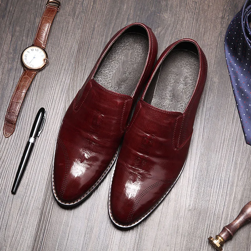 

Dress Shoes mens Genuine Leather men casual loafers all-match cowhide mens luxury shoes men designer shoes Business Men Shoes