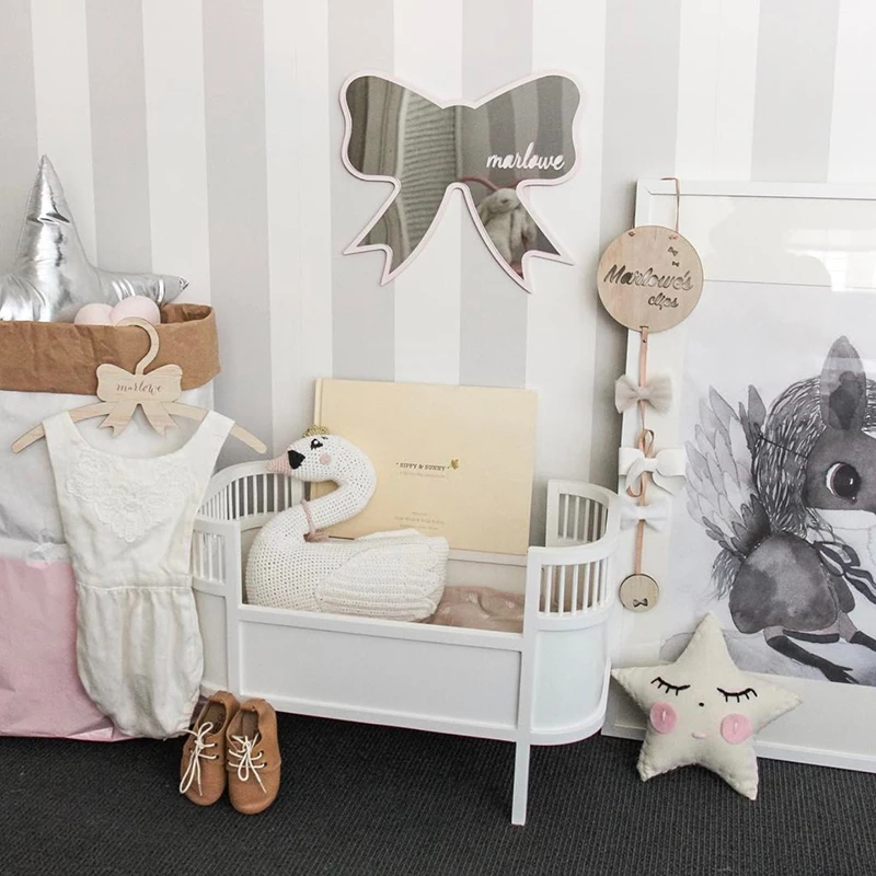 Мультяшное декоративное зеркало ванная комната детская кролик звезда дерево