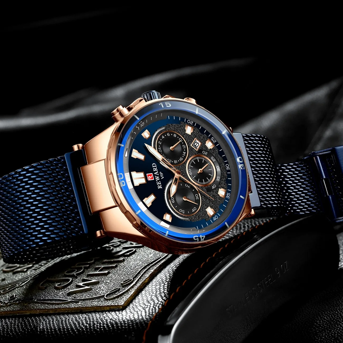 Часы наручные мужские кварцевые Модные Аналоговые спортивные с хронографом