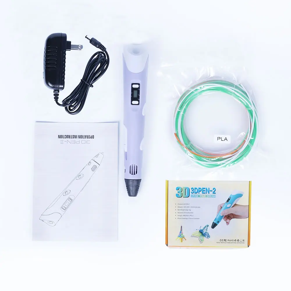 100m FLA Filament +3D Pen with LED Display LMYSTAR DIY 3D printing Pens Model Making Graffiti Drawing | Компьютеры и офис