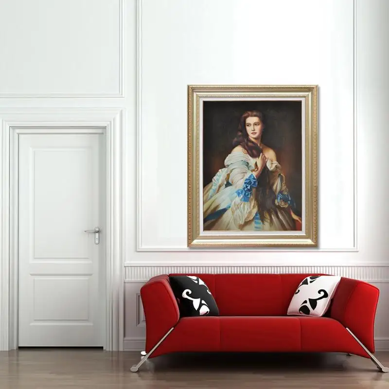 Знаменитая Картина маслом Воспроизведение элегантный Для женщин Портрет холст