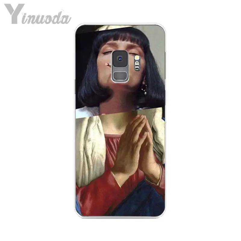 Yinuoda Ван Гог Мона Лиза Девушка жемчужные серьги Art Прозрачный чехол для телефона