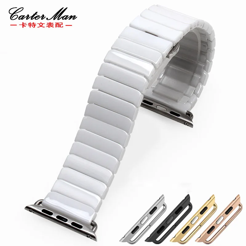 Новинка модель высокого качества apple ремешок Керамика 38 мм 42 iwatch Смарт часы