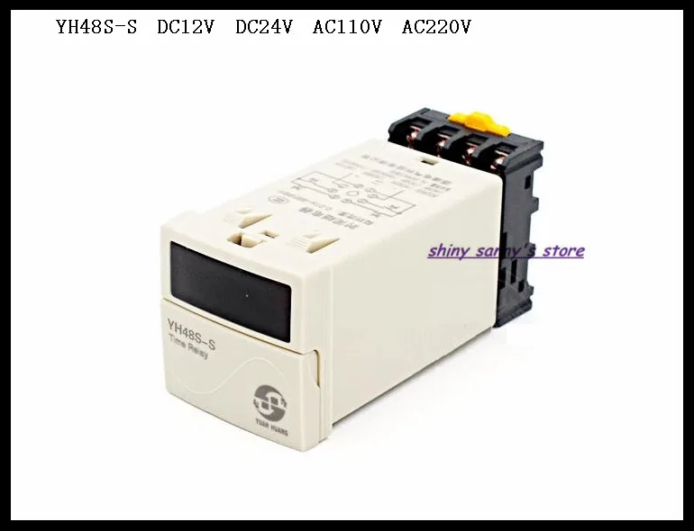 

Upgrades YH48S-S DH48S-S DC12V DC24V AC110V AC220V Multifunction Digital Timer Relay On Delay 8 Pins SPDT Repeat Cycle Brand New