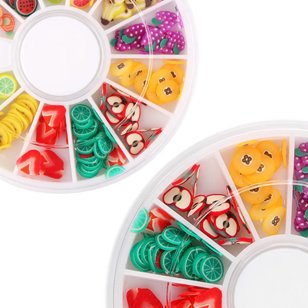 Красочные 12 шаблонов смешанных стилей для женщин 3D крошечные фруктовые ломтики