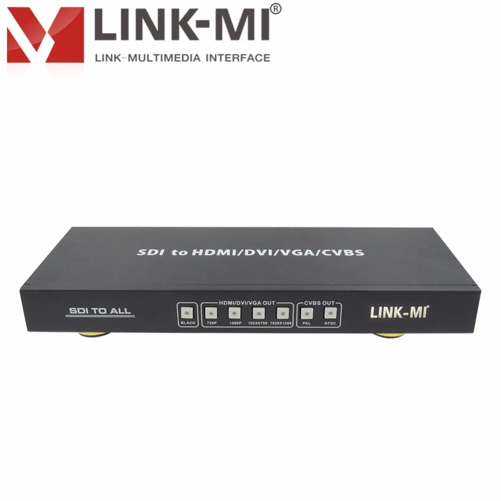 LINK MI SA01 SDI to All Scaler Converter HD/3G HDMI/VGA/DVI/SDI/композитное видео (CVBS) BNC конвертер для hd