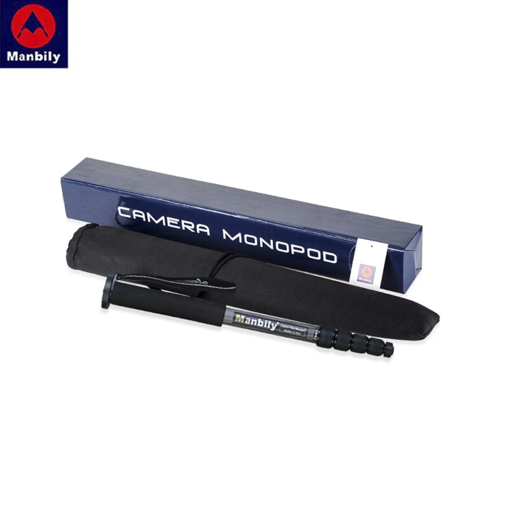 manbily c 333 professional carbon fiber portable travel monopod bracket can stand with mini tripod base for digital dslr camera free global shipping