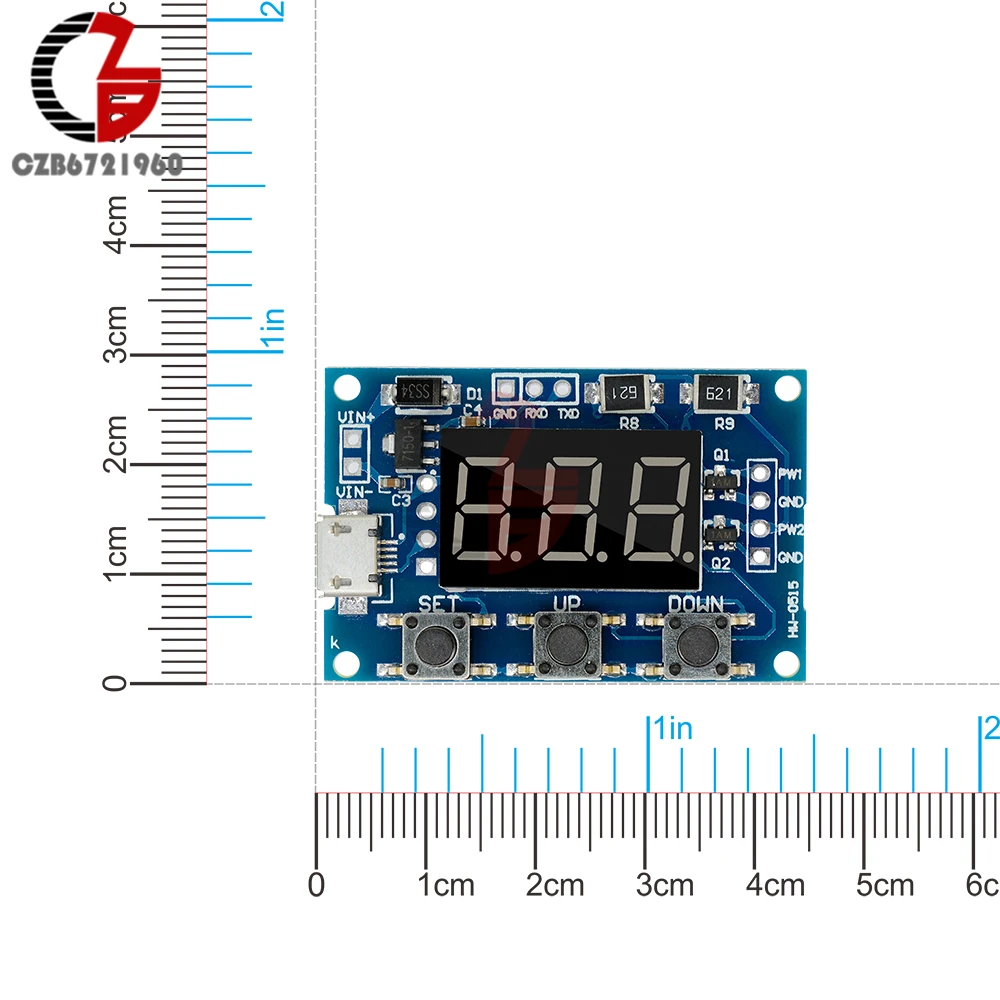 Микро-usb DC 2-канальный Регулируемый PWM генератор сигналов импульсный модуль