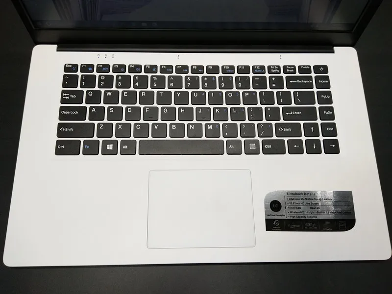 15 6 дюймов 4G ram 64G ноутбук intel Atom X5 8350 Windows10 HDMI wifi система с Bluetooth и аккумулятор