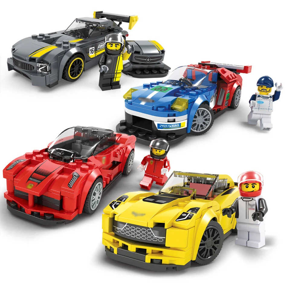 8 стилей Roadster гоночная модель автомобиля строительные блоки Совместимые Legos Technic