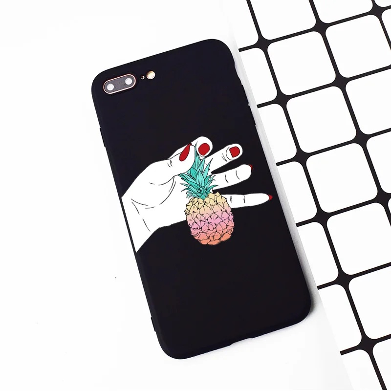 M100 тонкий ручной дизайн пальца Черный силиконовый чехол для Apple iPhone 11 Pro XR XS Max X 8 7 6S
