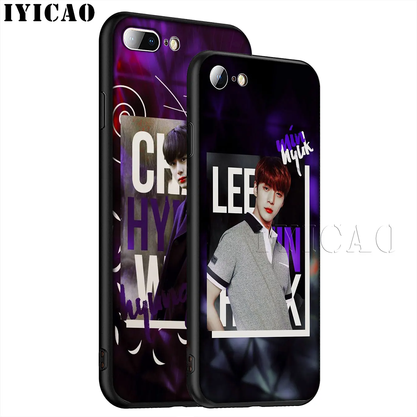 IYICAO Monsta X KPOP Boy Group Best Soft Silicone Phone Case for iPhone XR XS 11 Pro Max 6 6S 7 8 Plus 5 5S SE 10 Black Cover |