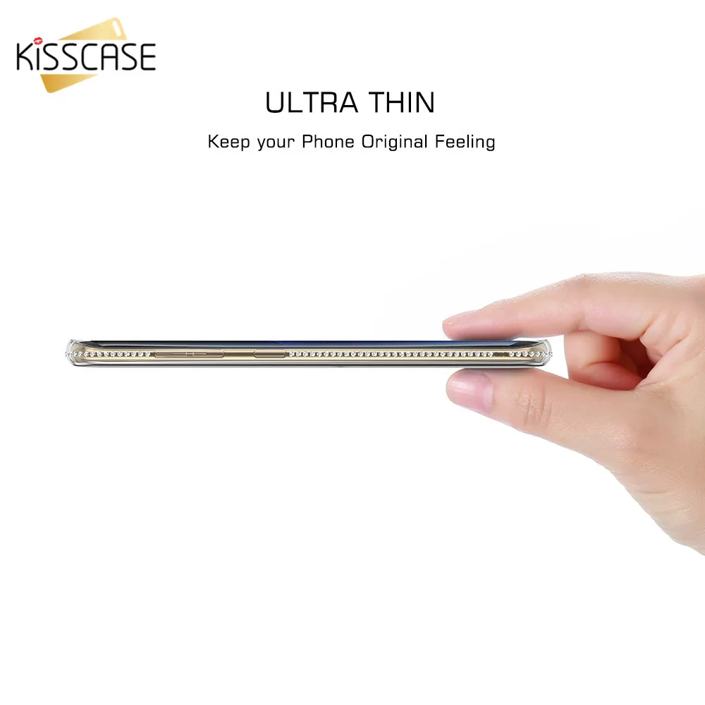 KISSCASE ювелирное чехол на самсунг A5 2017 A7 a5 J5 J7 2016 Прозрачный Galaxy Note 9 8 S9 S8 Плюс Капа а5