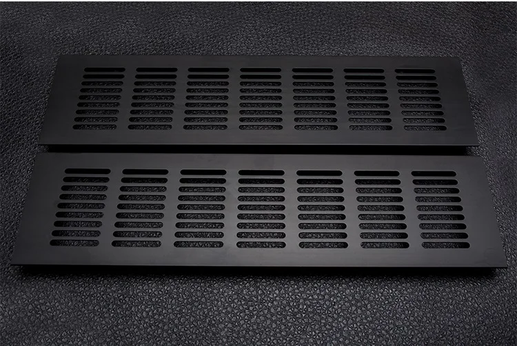 Grid Black 2 шт./лот снежный цветок сетка Прямоугольник Золото Серебро Черный алюминиевая вентиляционная решетка крышка мебель обувной шкаф - Цвет: Grid Black