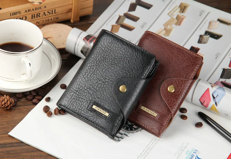 Fashion Men Wallets Hasp Cross Vertical Style Wallet Coin Pocket Quality PU Leather Black Brown Card Holder Purse Free Shipping | Багаж и