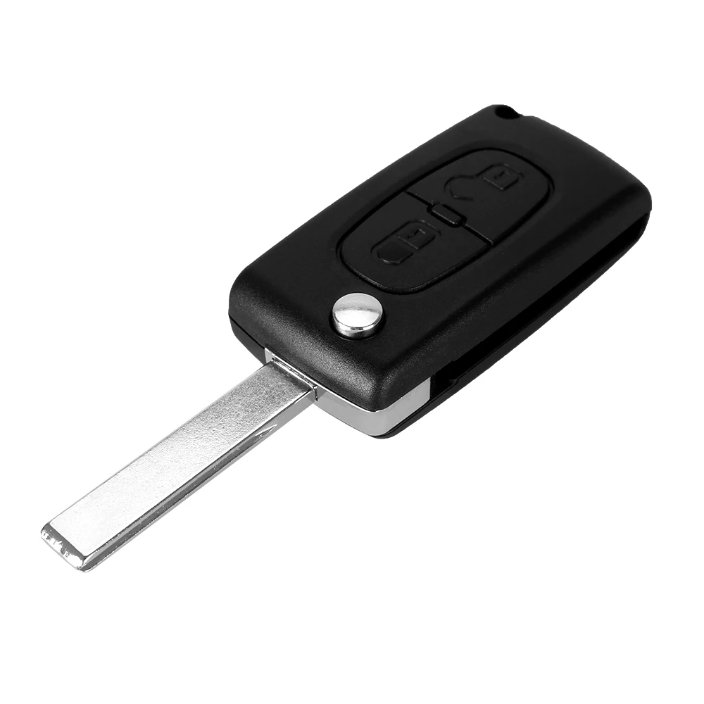 DANDKEY CE0532 HU83 2B дистанционного ключа оболочки чехол для peugeot 107 207 307 308 407 607 Citroen C2 C5 C6 C8