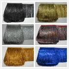 YY-tesco 1 ярдов, пластиковая кружевная бахрома с кисточками, кружевная обшивка, лента для шитья, латинское платье, сценическая одежда, аксессуары для штор, ширина 20 см, сделай сам