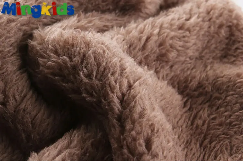 Mingkids шапка девочка мальчик осень зима теплая плюшевые снуд Hat шарф защита ребенка