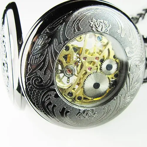 Мужские новые уникальные светящиеся винтажные механические часы с откидной