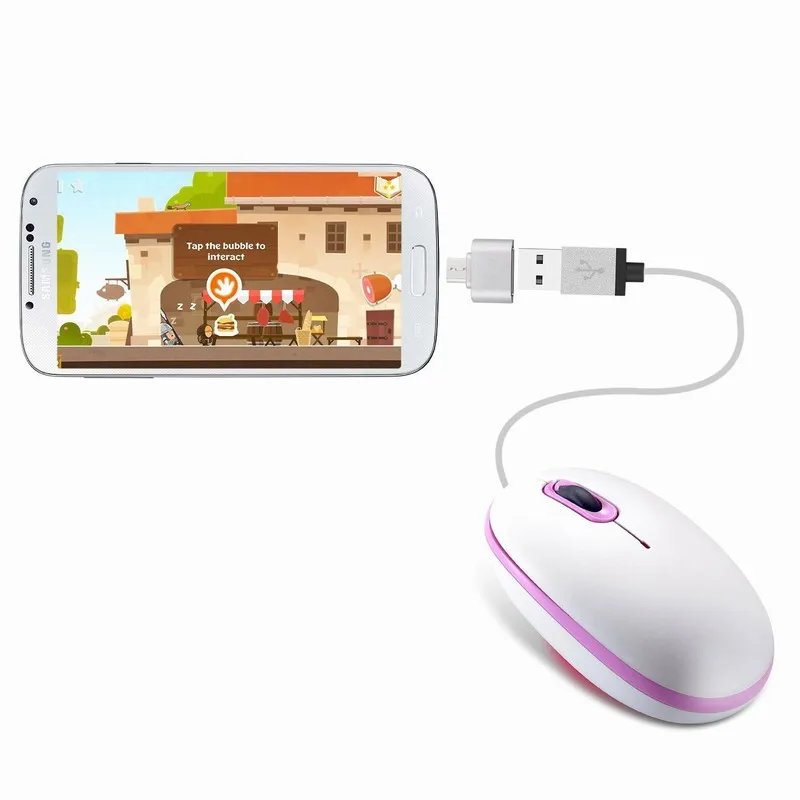 Мини микро USB штекер OTG на гнездо адаптер конвертер для Huawei Meizu Xiaomi Android Smartphone