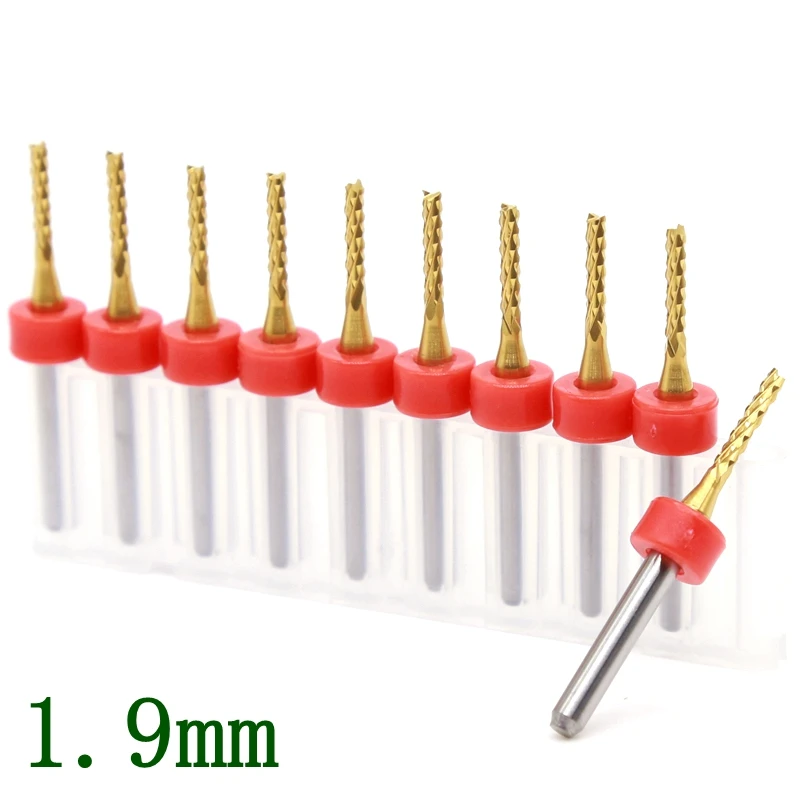 Набор фрезерных станков с титановым покрытием 1 9 мм 10 шт.|milling cutter|aluminum cuttingcut aluminium