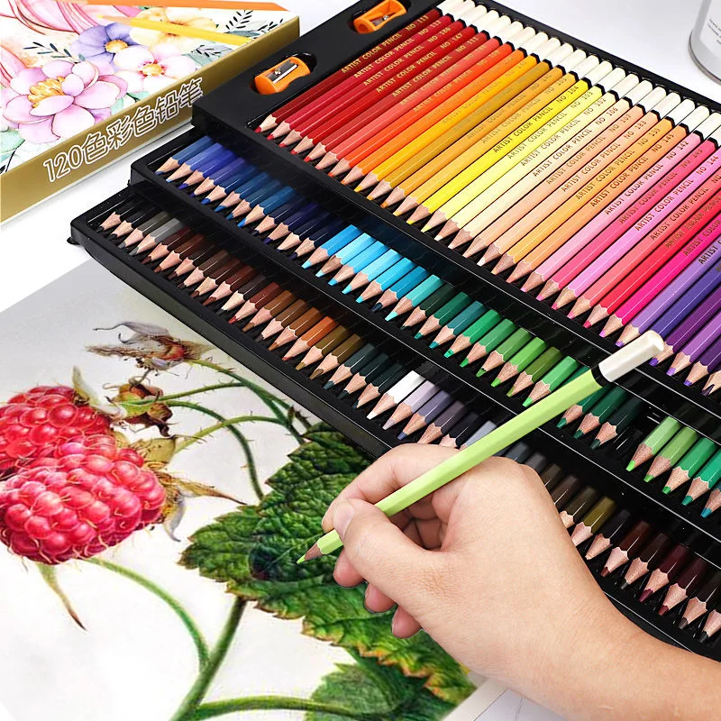 

36/48/72/120 Soft Colors Colored Pencils 150 lapis de cor Profissional Oil-based Color Pencil set for Coloring Books Art Supply