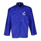 Weldor фартук 9 OZ FR хлопковый синий огнестойкий куртка для сварщика комбинезон огнестойкие штаны сварщика одежда для безопасной сварки