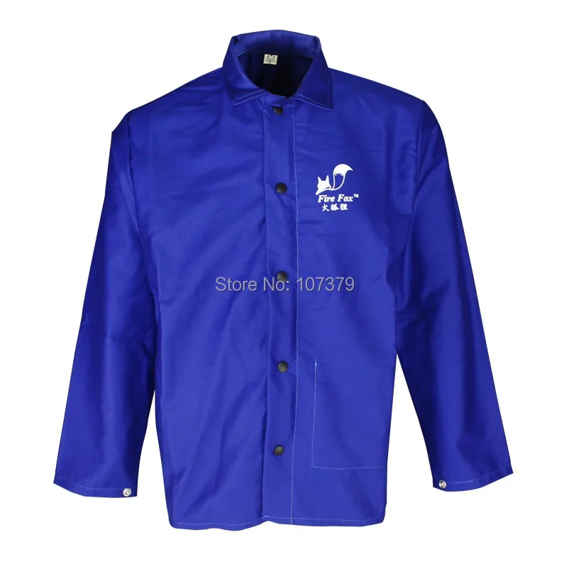 Weldor Apron 9 OZ FR хлопок синий огнестойкий куртка для сварщика безопасная сварочная