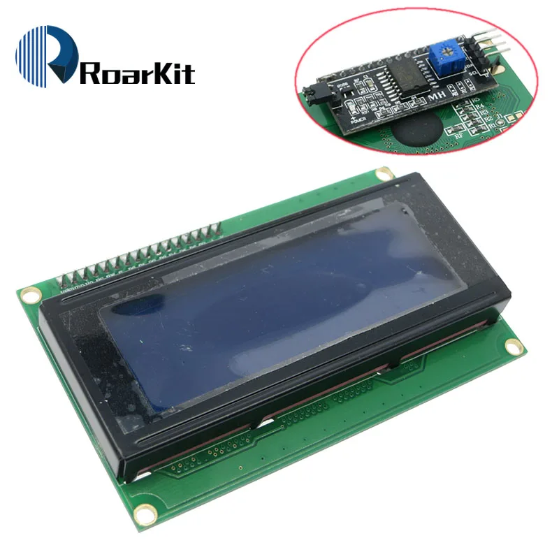 Модуль ЖКД синий/желто-зеленый экран HD44780 IIC/igc 2004 5V 20X4 ЖК-плата обеспечивает файлы библиотеки для arduino DIY KIT