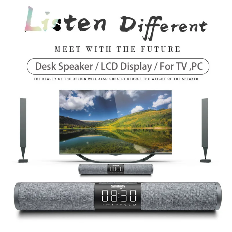 Smalody 20 Вт дома Театр Soundbar Bluetooth Динамик Портативный Колонка Беспроводной Бас