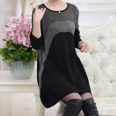 Новое Женское платье большого размера для среднего возраста весна 2018 Vestidos