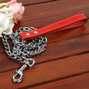 Металлическая цепочка из нержавеющей стали для средних и больших собак поводки