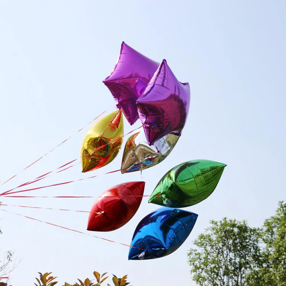 2016 Новый романтичный Свадебный декор звезда Алюминиевая Фольга Воздушный шар 10