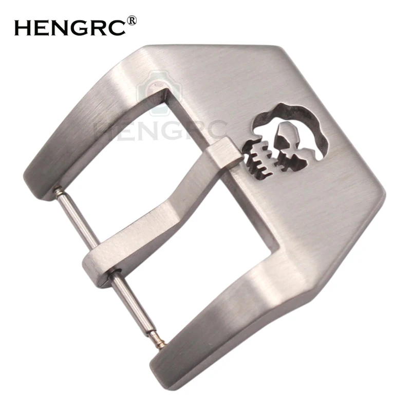 

Skull Watch Strap Buckle 20mm 22mm 24mm 26mm Silver Stainless Steel Watchbands Clasp Metal Watch Accessories For PANERAI