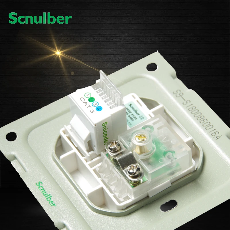 Высококачественные белые один ТВ и телефонный 4 core RJ11 переключатель розетку| |