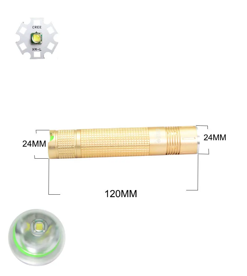 18650 baterie Перезаряжаемые светодиодный фонарик 1000 люмен Cree T6 Малый Handlight Супер