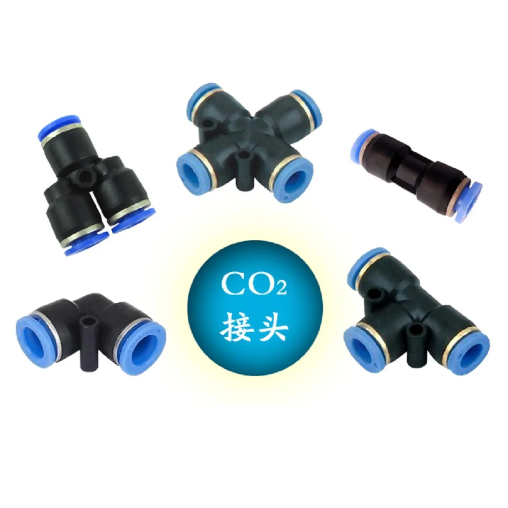 2 шт. аквариум 1/2/3/4 way co2 самодельная Система 6 мм воздушная трубка Соединительный