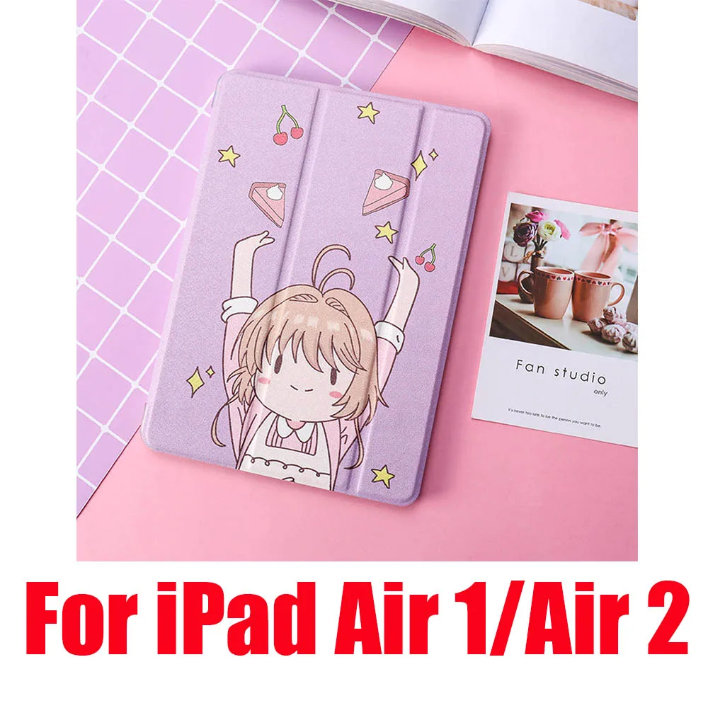 Purple Air 1 2 Чехол для iPad 2/3/4 Mini 1 iPad 5 Air iPad iPad 10,5 Pro 9,7 Мягкий противоударный пылезащищенные силиконовые милый пленка с полным покрытием - Цвет: Purple Air 1 2