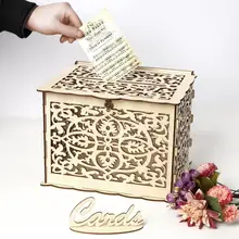 Boîte à monnaie en bois avec serrure bricolage | Nouvelle boîte cadeau de mariage, belle décoration de mariage, fournitures pour fête d'anniversaire, rangement de l'argent